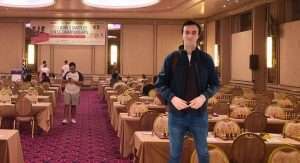 Pablo Tárraga en el campeonato del mundo de ajedrez.