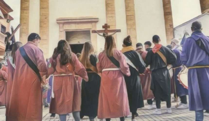 Fragmento del cartel de la Asociación Amigos del Tambor de Albatana