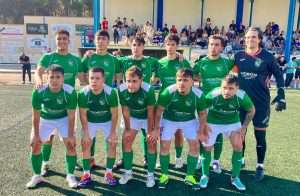 Plantilla titular del equipo en el derbi del pasado 4 de octubre