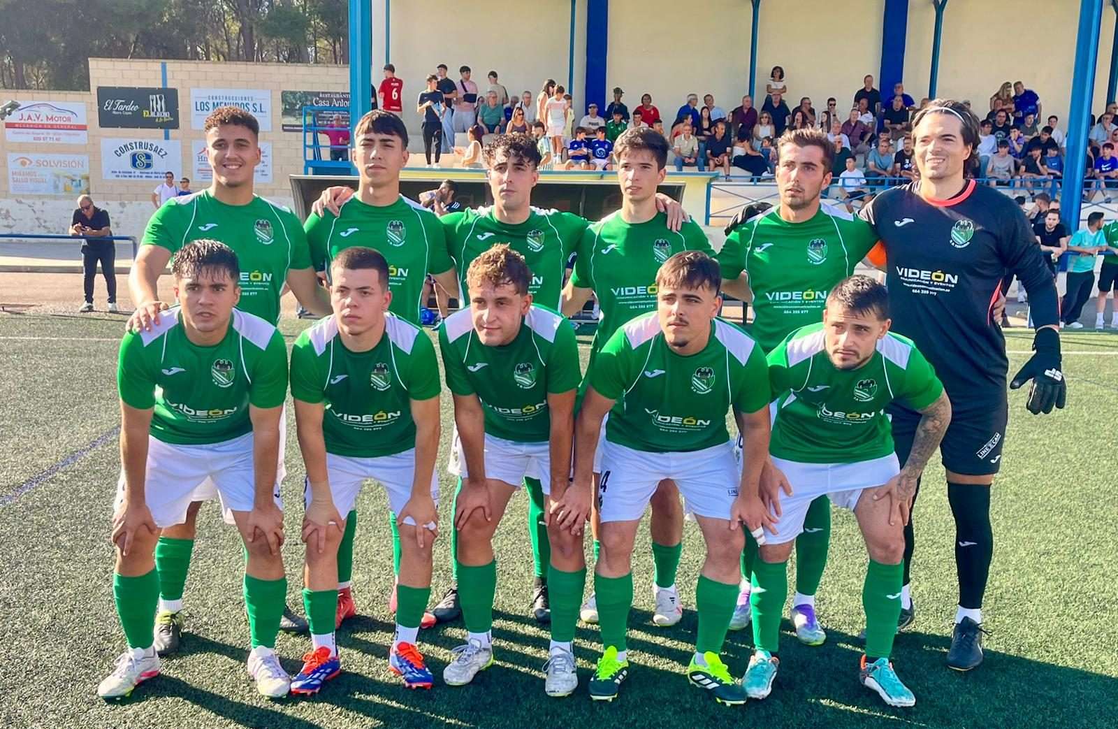 Plantilla titular del equipo en el derbi del pasado 4 de octubre