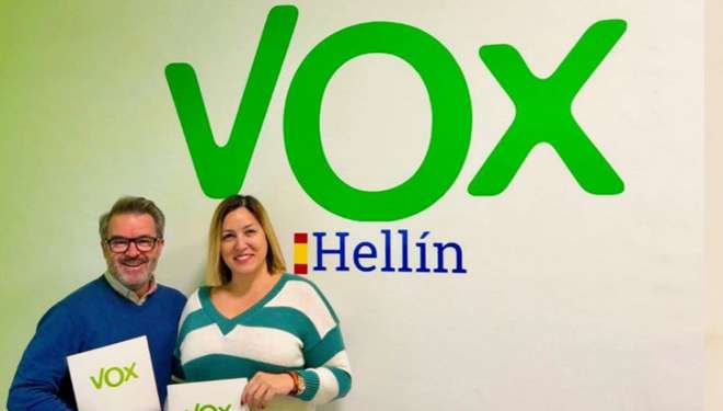 Representantes de Vox en el Ayuntamiento de Hellín