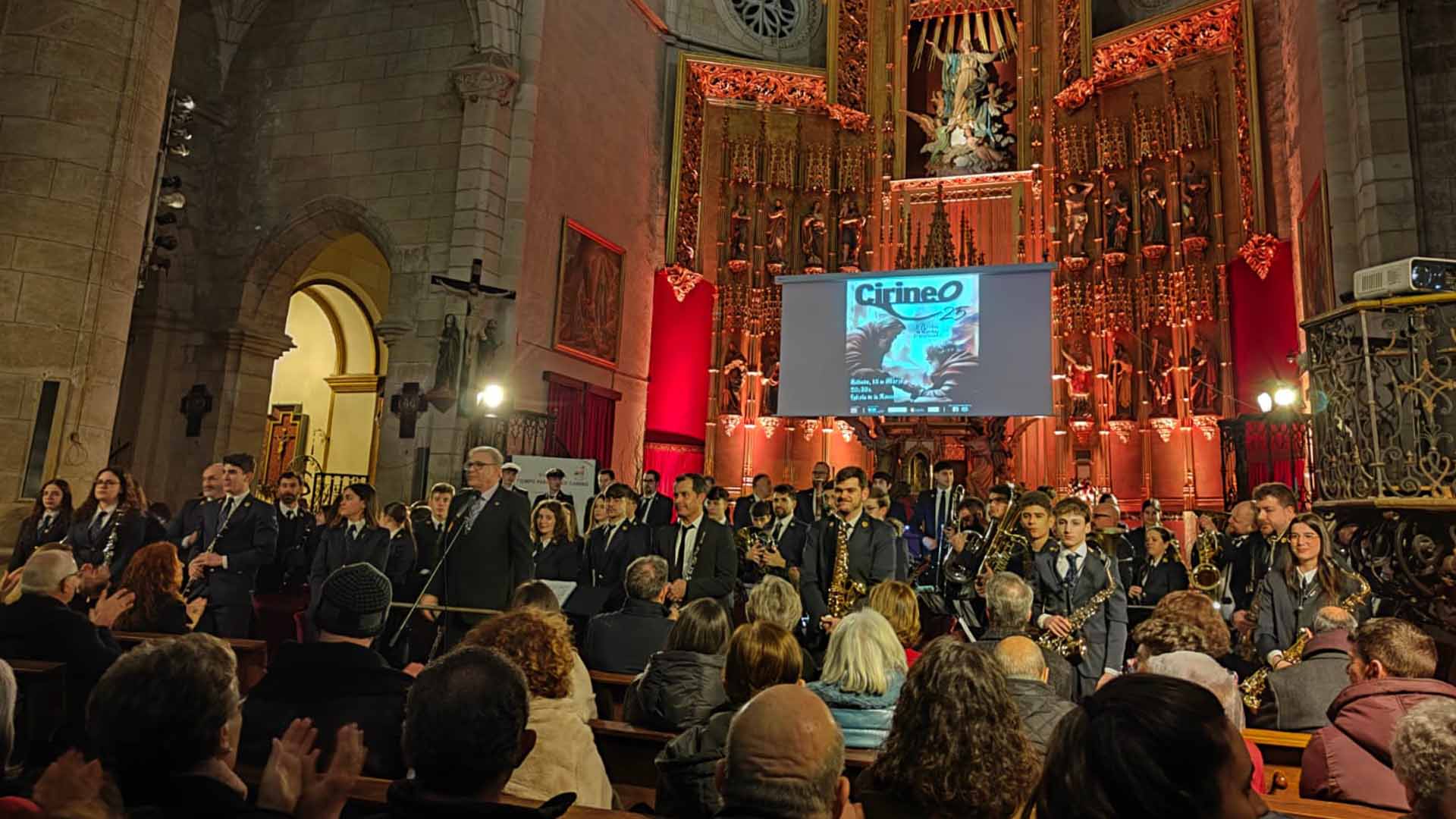 La UMSC de Hellín durante el concierto de 'Cirineo' 2025