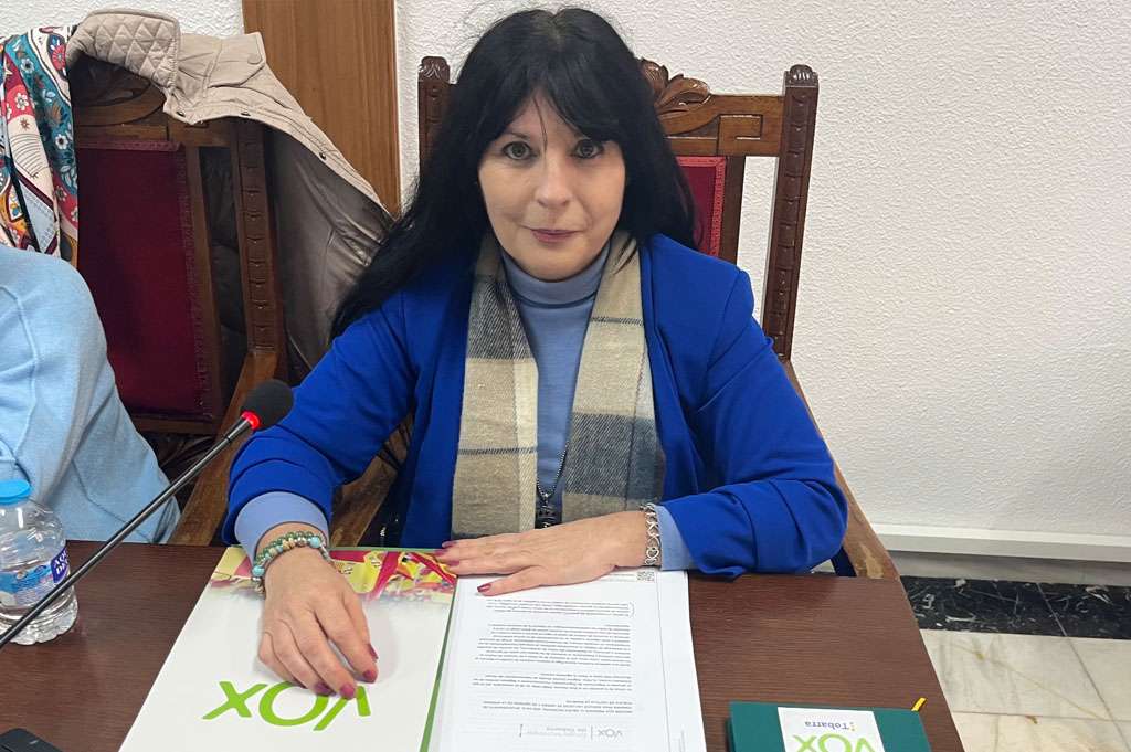 Virginia Carrión, portavoz de Vox en Tobarra