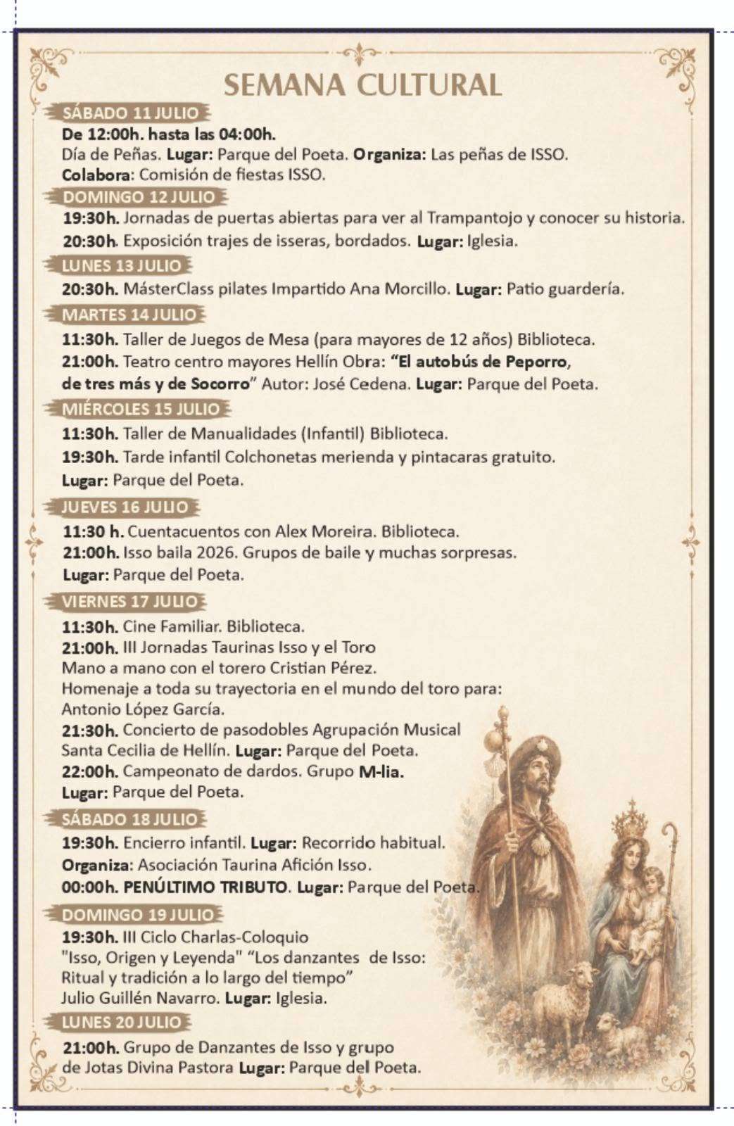 Semana Cultural Isso 2026