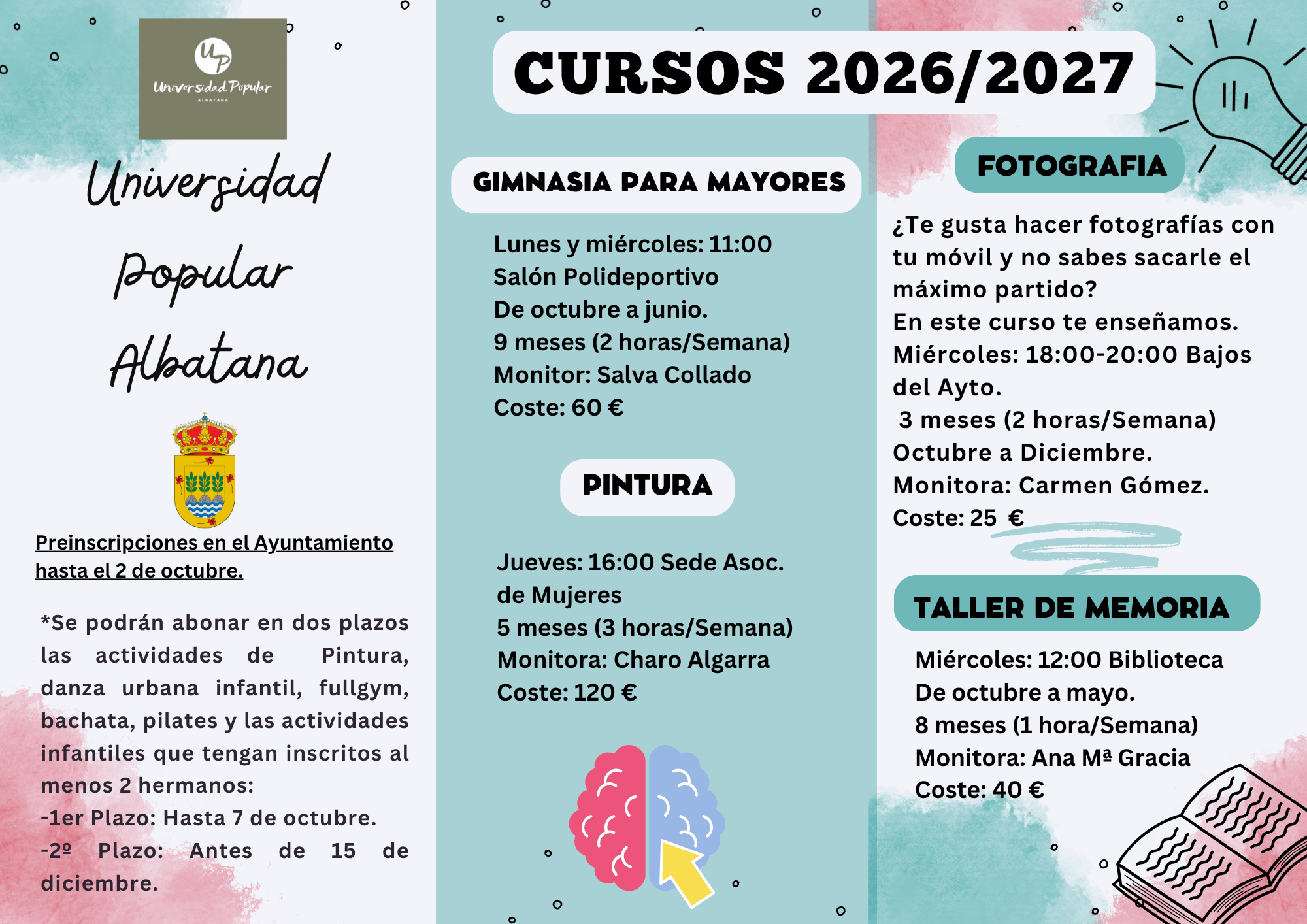 Cursos universidad popular
