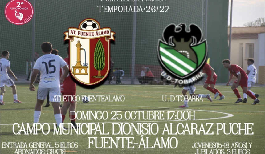 Cartel Atlético Fuente-Alamo UD Tobarra